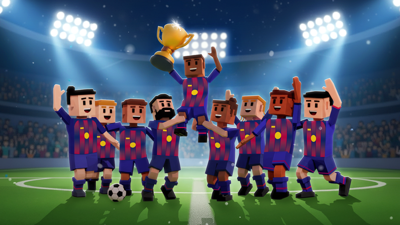 Mini Soccer Star Football Cup - akcja piłkarska z zawodnikiem przy piłce